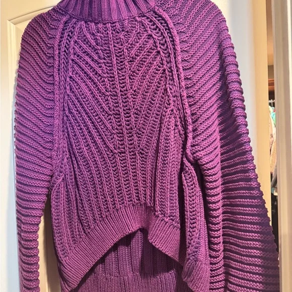 Free People Purple Cowl Neck Sweater - Picture 5 of 5
